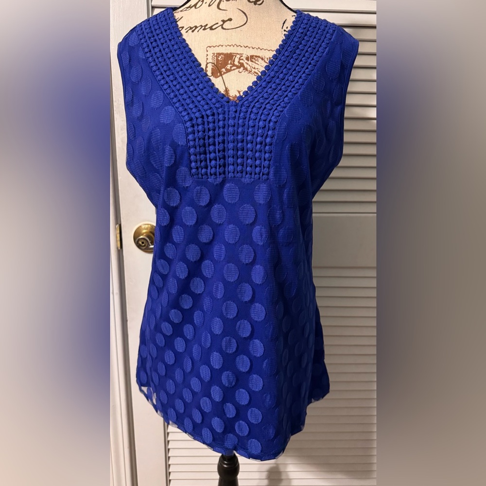 Eve & Maddie Elegant Royal Blue Women's Blouse